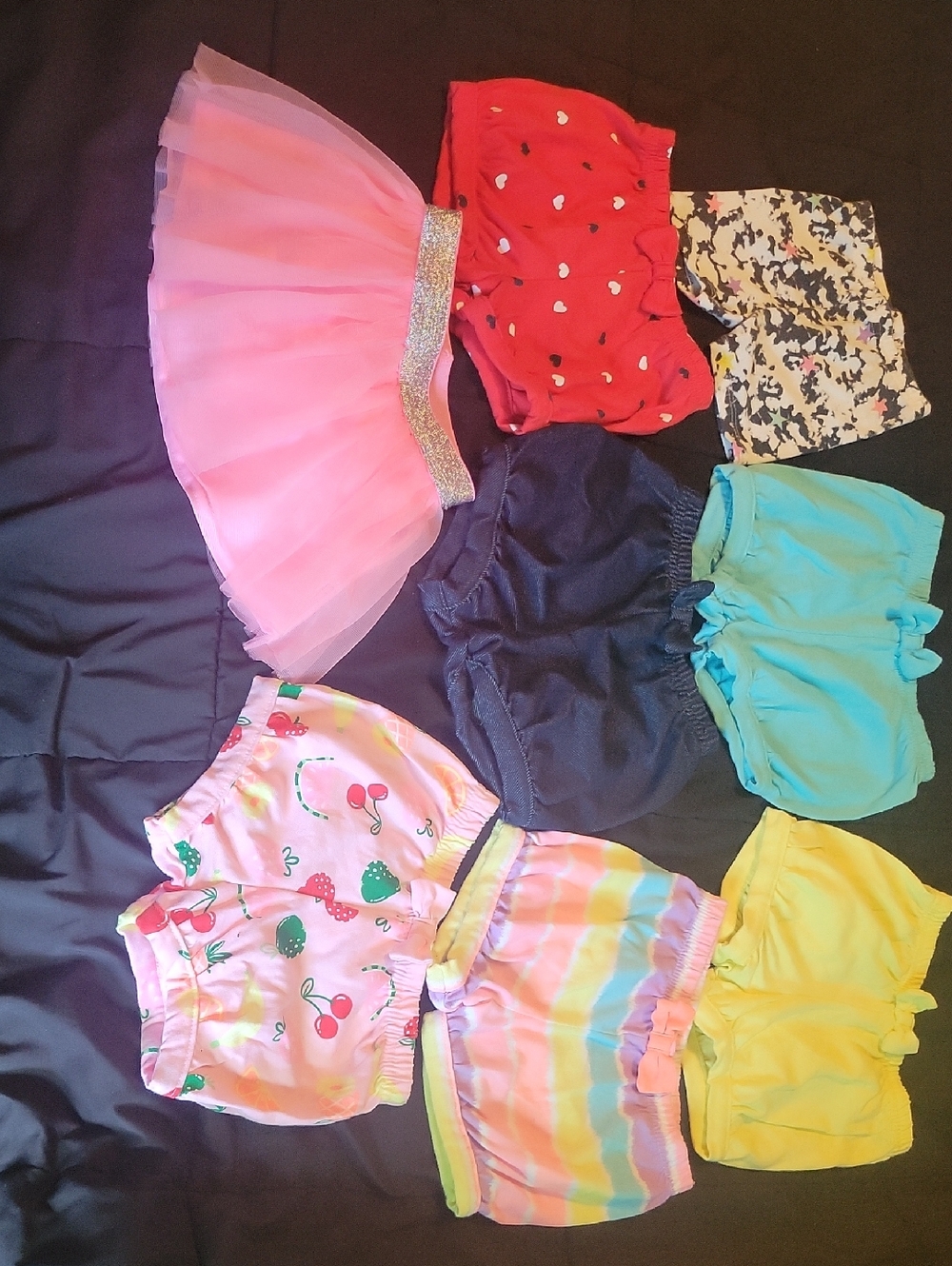 Garanimals Pink Tulle Skirt with Assorted Kids Shorts - Multicolor Set
